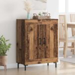 vidaXL Servírovacia skriňa Staré drevo 69,5 x 34 x 90 cm