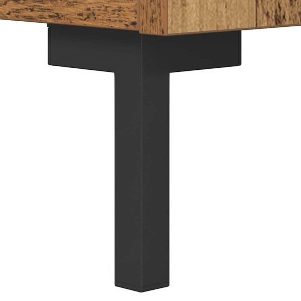 vidaXL Servírovacia skriňa Staré drevo 69,5 x 34 x 90 cm – Obrázok 11