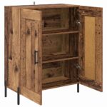 vidaXL Servírovacia skriňa Staré drevo 69,5 x 34 x 90 cm – Obrázok 5