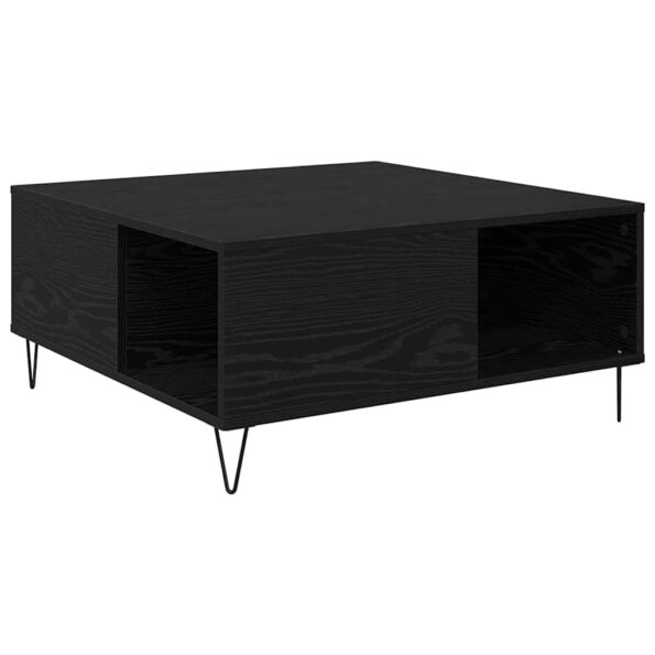 vidaXL Konferenčný stolík Čierny dub 80 x 80 x 36,5 cm – Obrázok 2