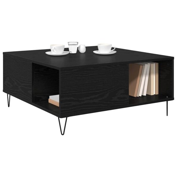 vidaXL Konferenčný stolík Čierny dub 80 x 80 x 36,5 cm – Obrázok 3