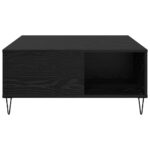 vidaXL Konferenčný stolík Čierny dub 80 x 80 x 36,5 cm – Obrázok 5
