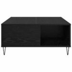 vidaXL Konferenčný stolík Čierny dub 80 x 80 x 36,5 cm – Obrázok 6