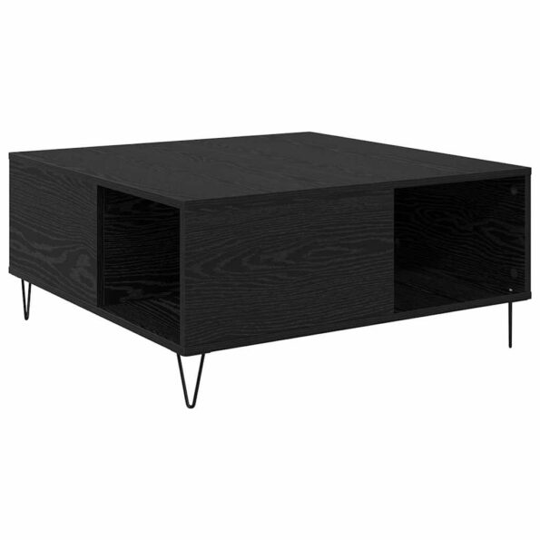 vidaXL Konferenčný stolík Čierny dub 80 x 80 x 36,5 cm – Obrázok 7