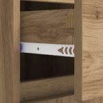 vidaXL Servírovacia skriňa so zásuvkou Remeselný dub 60 x 35 x 70 cm – Obrázok 9