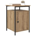 vidaXL Nočný stolík 2 pcs Remeselný dub 40 x 42 x 60 cm – Obrázok 3