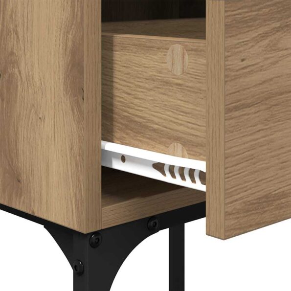vidaXL Nočný stolík 2 pcs dub artisan 40 x 29 x 60 cm Kompozitné drevo – Obrázok 11