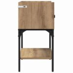 vidaXL Nočný stolík 2 pcs dub artisan 40 x 29 x 60 cm Kompozitné drevo – Obrázok 8