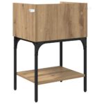 vidaXL Nočný stolík 2 pcs dub artisan 40 x 29 x 60 cm Kompozitné drevo – Obrázok 9