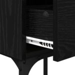 vidaXL Nočný stolík 2 pcs Čierny dub 40 x 29 x 60 cm Kompozitné drevo – Obrázok 11