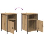 vidaXL Nočný stolík 2 pcs Remeselný dub 40 x 42 x 60 cm – Obrázok 13