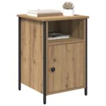 vidaXL Nočný stolík 2 pcs Remeselný dub 40 x 42 x 60 cm – Obrázok 3