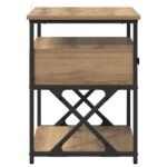 vidaXL Nočný stolík dub artisan 40 x 42 x 55 cm Kompozitné drevo – Obrázok 7