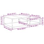 vidaXL Nesting kávový stôl 2 pcs dub artisan 80 x 8035 x cm – Obrázok 11