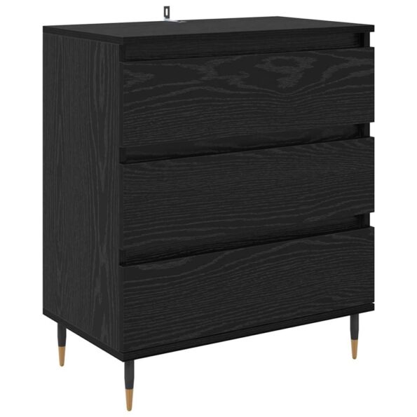 Servírovacia skriňa Čierny dub 60 x 35 x 70 cm Kompozitné drevo – Obrázok 2