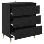 Servírovacia skriňa Čierny dub 60 x 35 x 70 cm Kompozitné drevo – Obrázok 5