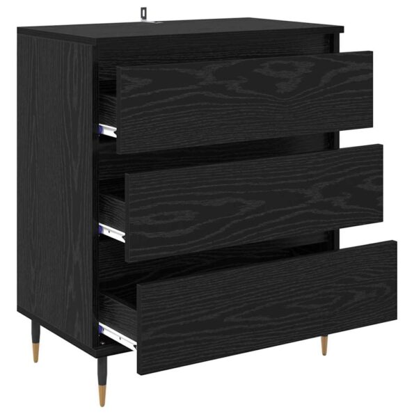 Servírovacia skriňa Čierny dub 60 x 35 x 70 cm Kompozitné drevo – Obrázok 5