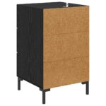 vidaXL Nočný stolík Čierny dub 40 x 40 x 66 cm Kompozitné drevo – Obrázok 8