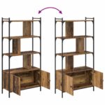 vidaXL Knižnica Kompozitné drevo – Obrázok 11