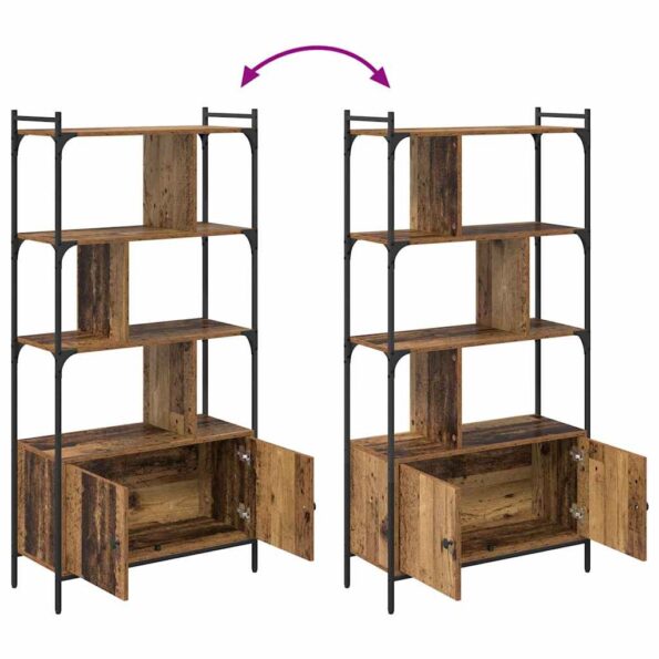 vidaXL Knižnica Kompozitné drevo – Obrázok 11