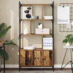 vidaXL Knižnica Kompozitné drevo – Obrázok 4