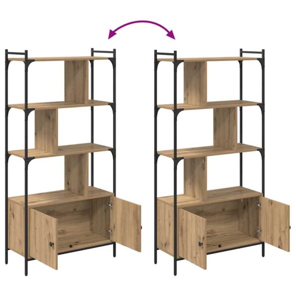 vidaXL Knižnica Kompozitné drevo – Obrázok 11