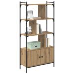 vidaXL Knižnica Kompozitné drevo – Obrázok 3