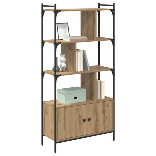 vidaXL Knižnica Kompozitné drevo – Obrázok 3