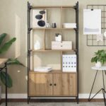 vidaXL Knižnica Kompozitné drevo – Obrázok 4