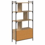 vidaXL Knižnica Kompozitné drevo – Obrázok 8