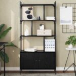 vidaXL Knižnica Kompozitné drevo – Obrázok 4