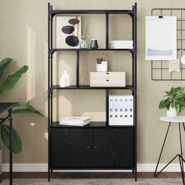 vidaXL Knižnica Kompozitné drevo – Obrázok 4