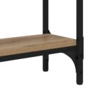 vidaXL Konzolový stôl s poličkou dub artisan 75 x 22.5 x 75 cm – Obrázok 8