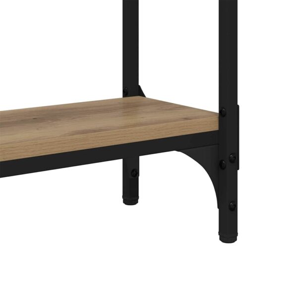 vidaXL Konzolový stôl s poličkou dub artisan 75 x 22.5 x 75 cm – Obrázok 8