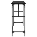 vidaXL Konzolový stôl Čierny dub 100 x 32 x 75 cm Kompozitné drevo – Obrázok 6