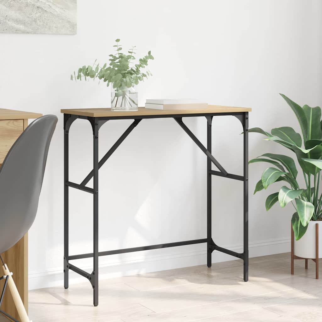 882209_1.jpg vidaXL Konzolový stôl dub artisan 75 x 32 x 75 cm Kompozitné drevo – Obrázok 1