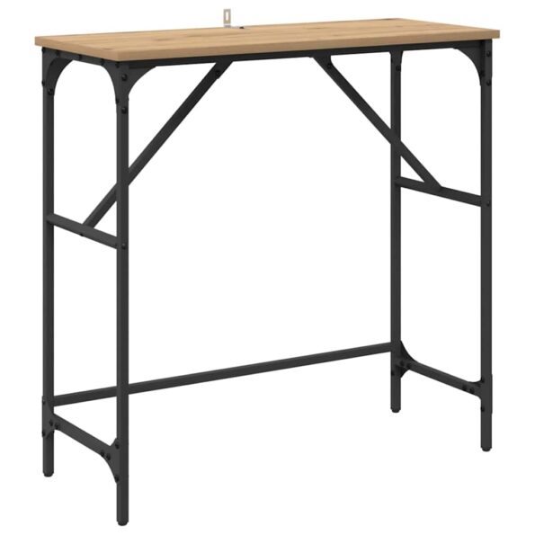 vidaXL Konzolový stôl dub artisan 75 x 32 x 75 cm Kompozitné drevo – Obrázok 2