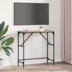 vidaXL Konzolový stôl dub artisan 75 x 32 x 75 cm Kompozitné drevo – Obrázok 4