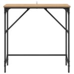 vidaXL Konzolový stôl dub artisan 75 x 32 x 75 cm Kompozitné drevo – Obrázok 5