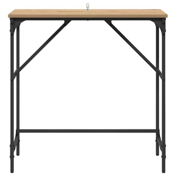 vidaXL Konzolový stôl dub artisan 75 x 32 x 75 cm Kompozitné drevo – Obrázok 5
