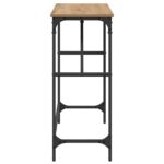 vidaXL Konzolový stôl dub artisan 75 x 32 x 75 cm Kompozitné drevo – Obrázok 6