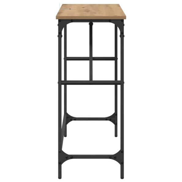 vidaXL Konzolový stôl dub artisan 75 x 32 x 75 cm Kompozitné drevo – Obrázok 6