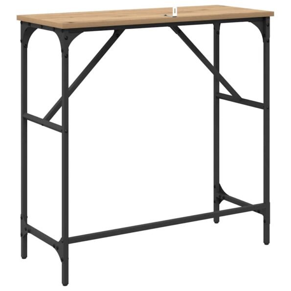 vidaXL Konzolový stôl dub artisan 75 x 32 x 75 cm Kompozitné drevo – Obrázok 7