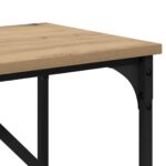 vidaXL Konzolový stôl dub artisan 75 x 32 x 75 cm Kompozitné drevo – Obrázok 8