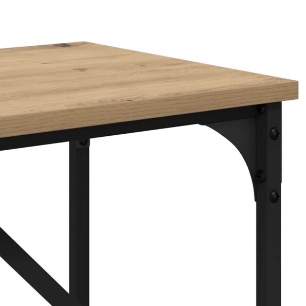 vidaXL Konzolový stôl dub artisan 75 x 32 x 75 cm Kompozitné drevo – Obrázok 8
