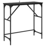 vidaXL Konzolový stôl Čierny dub 75 x 32 x 75 cm Kompozitné drevo – Obrázok 2