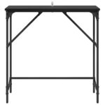 vidaXL Konzolový stôl Čierny dub 75 x 32 x 75 cm Kompozitné drevo – Obrázok 5