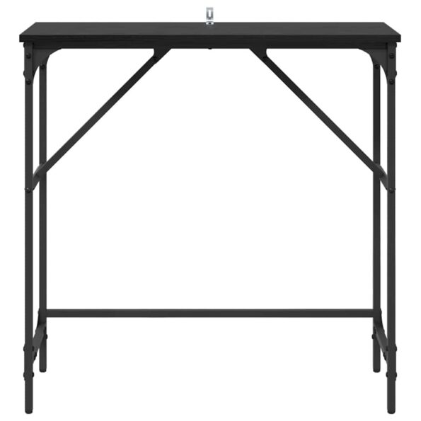 vidaXL Konzolový stôl Čierny dub 75 x 32 x 75 cm Kompozitné drevo – Obrázok 5