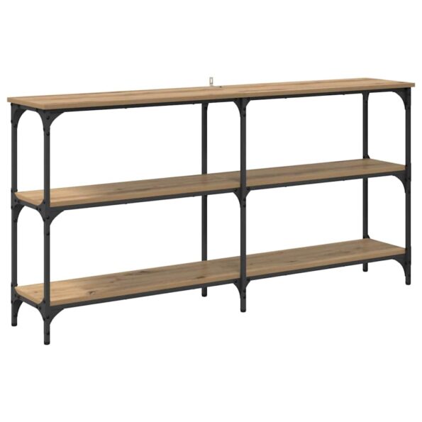 vidaXL Konzolový stôl Remeselný dub 150 x 29 x 75 cm – Obrázok 2