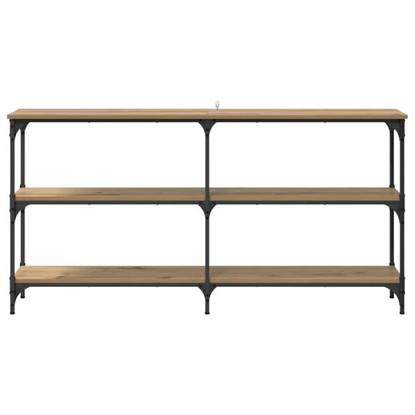 vidaXL Konzolový stôl Remeselný dub 150 x 29 x 75 cm – Obrázok 5